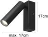 LED Wandstrahler AMBALA Schwarz, dimmbar & Lichtfarbe wählbar, Breite 4cm Bild 4