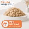 casimum Naturhaarbettdecke LUXUS Kamelhaardecke 135x200, 155x220, 200x200 & weitere Größen, Füllung: 100% Kamelflaumhaar, Bezug: 100 % Baumwolle, Bettdecke 135x200, 155x220 cm für Sommer, Winter, 4 Jahreszeiten Bild 4