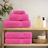 vidaXL Premium Waschhandtücher SOLUND 2 Stück Rosa 30x30 cm 600 g/m² 137515 Bild 3