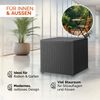 CASARIA® Polyrattan Auflagenbox Kissenbox Gartentruhe 318 L Schwarz Bild 5