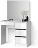 Livinity® Schminktisch Imola, Weiß/Weiß, 90 cm (1-St) Bild 5