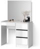 Livinity® Schminktisch Imola, Weiß/Weiß, 90 cm (1-St) Bild 4