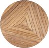 Gartenesstisch Roderick aus recyceltem Teakholz, skandinavischer Stil, rund, natur, für 4–6 Personen Bild 5