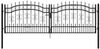 vidaXL Gartentor KAMPEN mit Speerspitze Schwarz 302 x 100 cm Stahl 151095 Bild 2