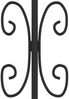 vidaXL Gartentor KAMPEN mit Speerspitze Schwarz 302 x 100 cm Stahl 151095 Bild 5