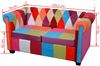 vidaXL Chesterfield-Sofa 2-Sitzer-Sofa Stoff 243180 Bild 5