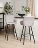Set mit 2 Barstühlen CASMALIA Samtstoff Taupe Bild 3