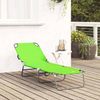 vidaXL Klappbare Sonnenliege Grün 188 x 57 x 86,5 cm Polyester 42003144 Bild 3