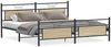 vidaXL Metallbett ohne Matratze Sonoma-Eiche 193x203 cm 3325100 Bild 2