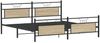 vidaXL Metallbett ohne Matratze Sonoma-Eiche 193x203 cm 3325100 Bild 5