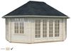 Palmako Pavillon Hanna 20,3 m² : Transparent tauchgrundiert Bild 2