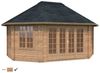 Palmako Pavillon Hanna 20,3 m² : Transparent tauchgrundiert Bild 5