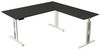 Kerkmann Move 3 fresh Schreibtisch Steh und Sitztisch mit Anbau (B) 180 x (T) 80 cm grafit Bild 3