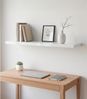Home4You Wandboard MIKI, B 100 x H 23,5 cm, Weiß Hochglanz, MDF, PVC, 1-tlg, 1 Ablagefläche Bild 1