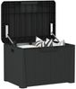 vidaXL Gartentruhe mit Sitzkissen Anthrazit 125 L PP 364211 Bild 4