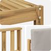 vidaXL Outdoor-Sofagarnitur 5 pcs Weiß und Hellgrau 3392266 Bild 5