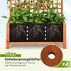 KOMFOTTEU Blumenkasten, Pflanzkasten mit Rankgitter, Ablauflöchern & Spalier Bild 3