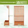 KOMFOTTEU Blumenkasten, Pflanzkasten mit Rankgitter, Ablauflöchern & Spalier Bild 2