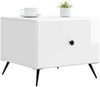 vidaXL Couchtisch Hochglanz Weiß 49 x 50 x 40 cm Holzwerkstoff 895659 Bild 2
