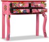 vidaXL Konsolentisch Massivholz Mango Rosa Handbemalt 244597 Bild 2