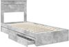 vidaXL Aufbewahrungsbett Beton Grau 100 x 200 cm Holzwerkstoff 3409935 Bild 5
