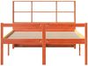 vidaXL Massivholzbett ohne Matratze Wachsbraun 135x190 cm Massivholz 3322029 Bild 4