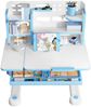 Rutaqian Kinderschreibtisch Kinder-Schreibtisch- und Stuhl-Set,Höhenverstellbar mit Sitzkorrektur (Multifunktionsschreibtisch mit Leseständer,Schublade,Rucksackhaken, 1-St, Ergonomischer Schreibtisch-Stuhl Set,Zonenförmig gestalteter Stauraum), Verstel... Bild 4