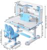 Rutaqian Kinderschreibtisch Kinder-Schreibtisch- und Stuhl-Set,Höhenverstellbar mit Sitzkorrektur (Multifunktionsschreibtisch mit Leseständer,Schublade,Rucksackhaken, 1-St, Ergonomischer Schreibtisch-Stuhl Set,Zonenförmig gestalteter Stauraum), Verstel... Bild 3