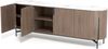 Livin Hill Silario SA01 Kommode, Echtholzfurnier aus Walnussholz, MDF, Metallgestell und -akzente, Naturmarmor, 78 x 150 x 220 cm Bild 3