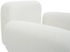 Lounge-Sessel HWC-L83b, Cocktailsessel Polstersessel Sessel, Bouclé Stoff/Textil Metall, creme-weiß Bild 4