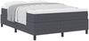 vidaXL Boxspringbett Dunkelgrau und Weiß 140 x 190 cm Cordstoff 3337463 Bild 3