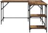 vidaXL Schreibtisch Altholz 139 x 139 x 75 cm Holzwerkstoff 882865 Bild 5
