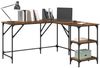 vidaXL Schreibtisch Altholz 139 x 139 x 75 cm Holzwerkstoff 882865 Bild 3