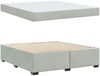 vidaXL Bettrahmen mit Matratze Hellgrau 180 x 200 cm Stoff 3399302 Bild 4