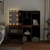 vidaXL Schminktisch-Set mit LED-Leuchten Altholz-Optik Holzwerkstoff 3329181 Bild 4