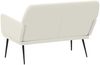 vidaXL Sitzbank Creme 108x79x79 cm Samt 351390 Bild 5