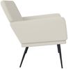 vidaXL Sitzbank Creme 108x79x79 cm Samt 351390 Bild 4
