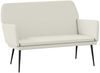 vidaXL Sitzbank Creme 108x79x79 cm Samt 351390 Bild 2