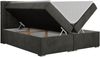 Boxspringbett, Deko Bed mit Matratze und Topper - SUSAN - 120x200cm - Dunkelgrau Velours - H4 Bild 4