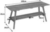 MCA Garderoben-Bank HWC-P56, Sitzbank Schuhregal Schuhablage Schuhbank Flurbank, 45x100x35cm, Massiv-Holz Eiche Bild 3