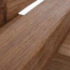 MCA Garderoben-Bank HWC-P56, Sitzbank Schuhregal Schuhablage Schuhbank Flurbank, 45x100x35cm, Massiv-Holz Eiche Bild 4