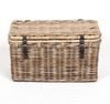 Rattan Truhe RESSY Grey ca. L70cm Couchtisch Wohnzimmertisch Handarbeit Kiste Bild 4