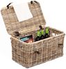 Rattan Truhe RESSY Grey ca. L70cm Couchtisch Wohnzimmertisch Handarbeit Kiste Bild 2