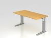 Schreibtisch US16 C-Fuß 160x80cm Ahorn Gestellfarbe: Silber Bild 3