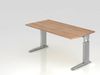 Schreibtisch US16 C-Fuß 160x80cm Ahorn Gestellfarbe: Silber Bild 5