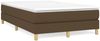 vidaXL Polsterbett, Stoff, 25,0 cm, Dunkelbraun, 120x200 cm, Natur Bild 2