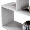 Dmora Amerigo-Bücherregal, niedriges doppelseitiges Bücherregal, Regal mit drei Fächern, modernes Büroregal, 110 x 24 x 97 cm, Betongrau Bild 5