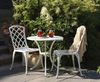 Gartenesstisch Arras aus Aluminium, klassisch rund, weiß, Ø 70 cm, für 2–4 Personen Bild 3