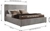 CORIVO CLASSIC Polsterbett mit Bettkasten & Stauraum, Doppelbett, inkl. Lattenrost, Metall-Hebeautomat mit Gasdruckfedern, mit Multipocket Matratze - Hellgrau Velvet - ELORI LUX Bild 4