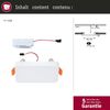 Paulmann 79947 LED Einbaupanel Veluna Edge IP44 90x90 mm 3000K Weiß dimmbar Bild 5
